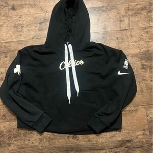 Nike Black Hoodie with White and Gold Accents